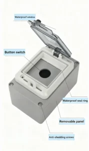 Button Box with Dust Cover13