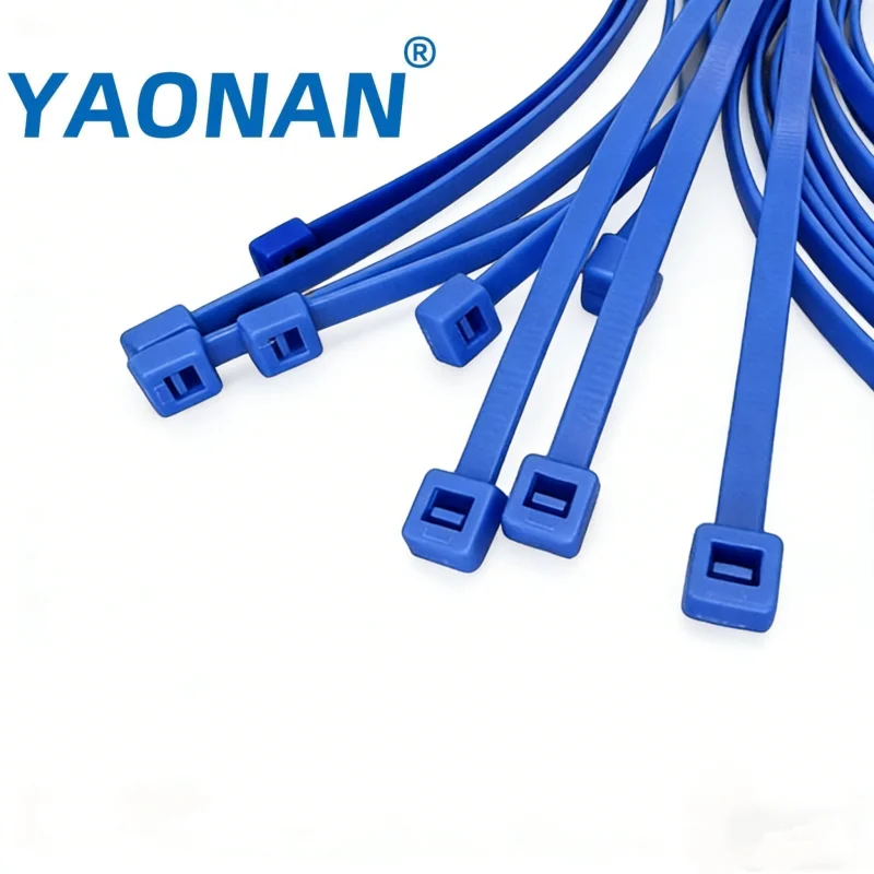 In-Stock Wholesale Industrial-Grade High-Temp Acid-Alkali Resistant Corrosion-Proof Self-Locking PTFE Cable Ties