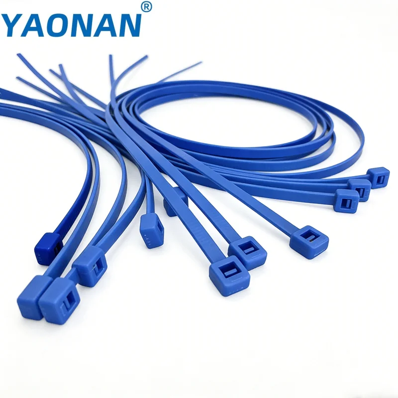 In-Stock Wholesale Industrial-Grade High-Temp Acid-Alkali Resistant Corrosion-Proof Self-Locking PTFE Cable Ties