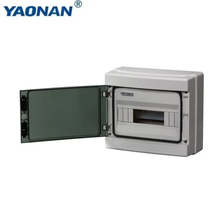 HA 4-Way Waterproof PVC Wall-Mounted Electrical Distribution Box 140*210*100mm 12V 20A Industrial Enclosure Without Terminal Bar